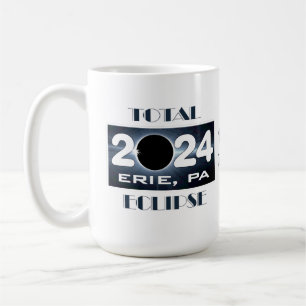 Total Eclipse Erie PA 2024 Pad van Totaliteit Koffiemok