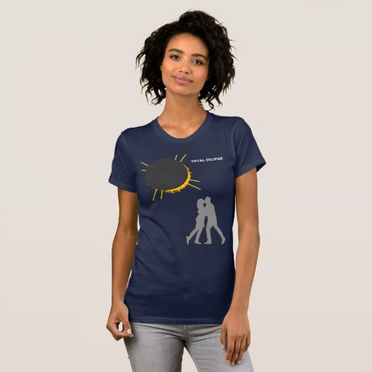 Total Eclipse grappig aanpasbaar T-shirt (Voorkant volledig)