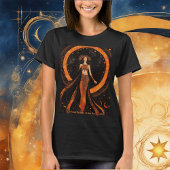 Total Eclipse of the Sun Goddess 2024 Zwart T-shirt