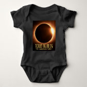 Total Eclipse Texas 2024 gepersonaliseerd Romper (Voorkant)