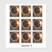 Total Eclipse Texas 2024 gepersonaliseerd Sticker (Vel)