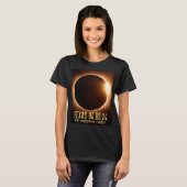 Total Eclipse Texas 2024 gepersonaliseerd T-shirt (Voorkant volledig)