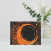 Total Eclipse van de Sun Custom BRIEFKAART (Staand voorkant)