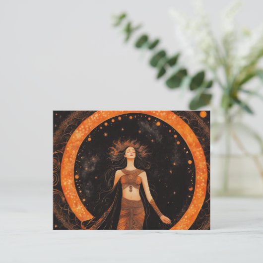 Total Eclipse van de Sun Custom BRIEFKAART (Staand voorkant)