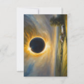 Total Eclipse van de Sun Custom BRIEFKAART (Voorkant)