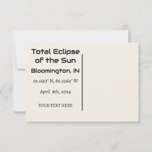 Total Eclipse van de Sun Custom BRIEFKAART