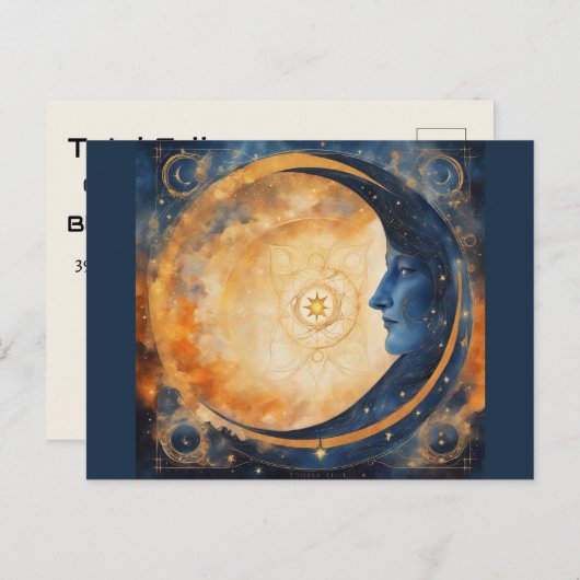 Total Eclipse van de Sun Custom BRIEFKAART (Voorkant / Achterkant)