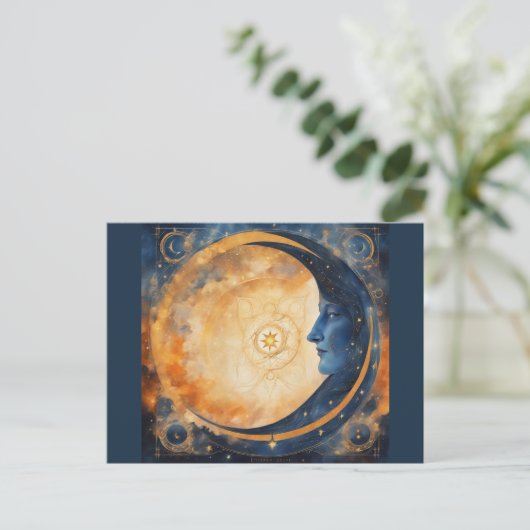Total Eclipse van de Sun Custom BRIEFKAART (Staand voorkant)