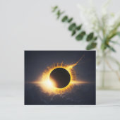 Total Eclipse van de Sun Custom BRIEFKAART (Staand voorkant)