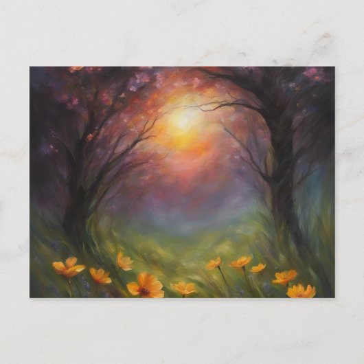 Total Eclipse van de Sun Custom BRIEFKAART (Voorkant)