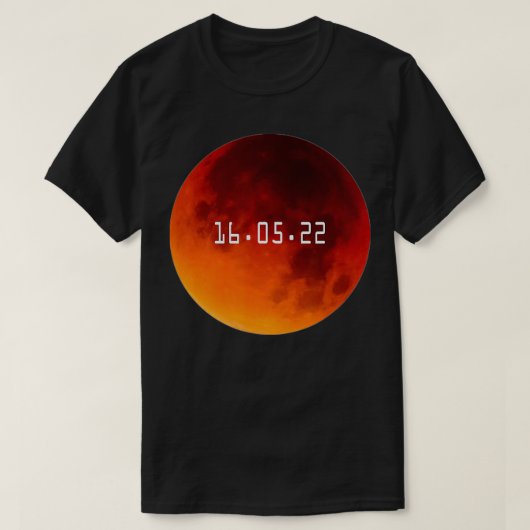 Total Lunar Eclipse May 16 2022 Blood Moon Mens Bo T-shirt (Design voorkant)