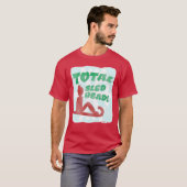 Total Sled Head Funny Holiday Logo Slogan T-shirt (Voorkant volledig)