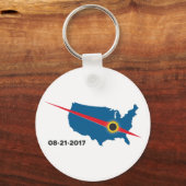 Total Solar Eclipse - 2017 - ik heb het gezien! Sleutelhanger (Voorkant)