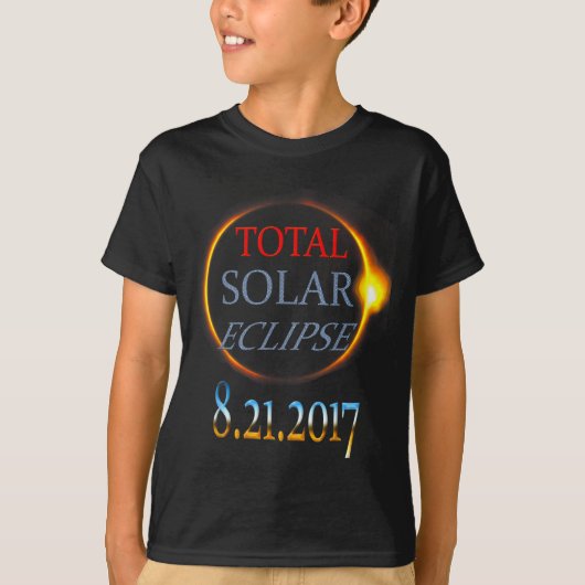 Total Solar Eclipse 2017 Illustration T-shirt (Voorkant)