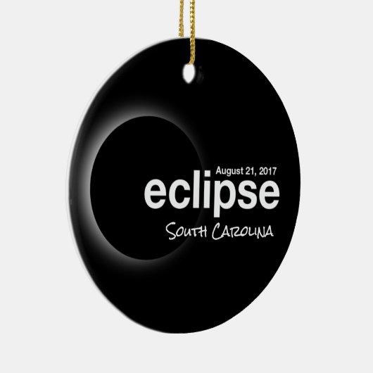 Total Solar Eclipse 2017 - South Carolina Keramisch Ornament (Rechts)