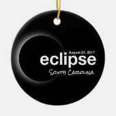 Total Solar Eclipse 2017 - South Carolina Keramisch Ornament (Voorkant)