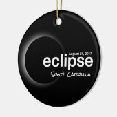 Total Solar Eclipse 2017 - South Carolina Keramisch Ornament (Links)