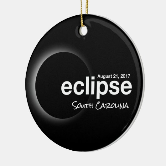 Total Solar Eclipse 2017 - South Carolina Keramisch Ornament (Links)