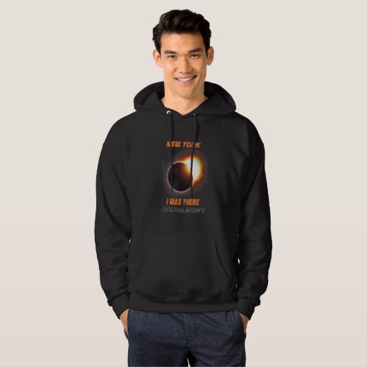 Total Solar Eclipse 2024 New York Hoodie (Voorkant volledig)