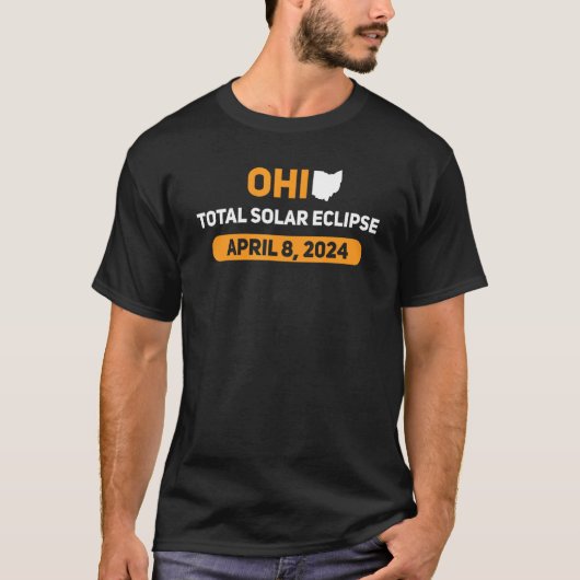 Total Solar Eclipse 2024 Ohio April 8 2024 Eclipse T-shirt (Voorkant)