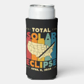 Total Solar Eclipse 2024 Verenigde Staten Path of  Seltzer Blikjeskoeler