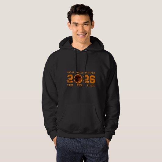Total Solar Eclipse 2026 Hoodie (Voorkant volledig)
