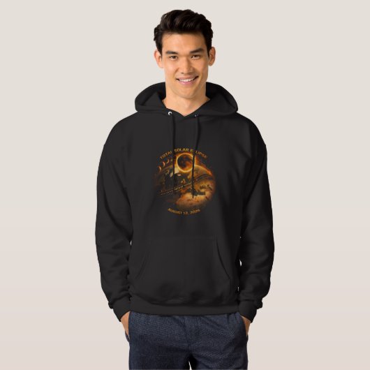 Total Solar Eclipse 2026 Hoodie (Voorkant volledig)