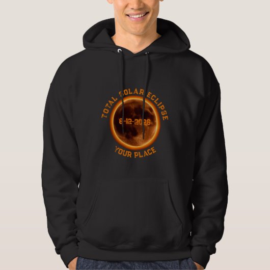 Total Solar Eclipse 2026 Hoodie (Voorkant)
