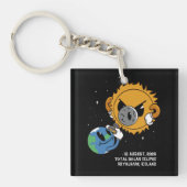 Total Solar Eclipse 2026 Iceland Photobomb Sleutelhanger (Voorkant)