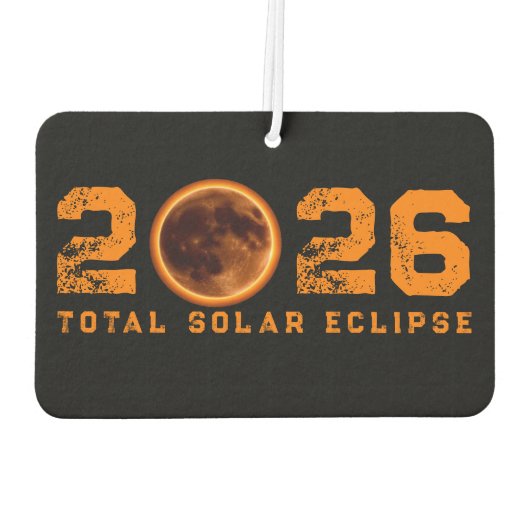 Total Solar Eclipse 2026 Luchtverfrisser (Achterkant)