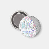 Total Solar Eclipse 2026 Map Magneet (Voorkant / Achterkant)