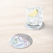 Total Solar Eclipse 2026 Map Ronde Kartonnen Onderzetter (Insitu)