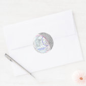 Total Solar Eclipse 2026 Map Ronde Sticker (Envelop)