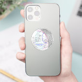 Total Solar Eclipse 2026 Map Sticker (Telefoon)