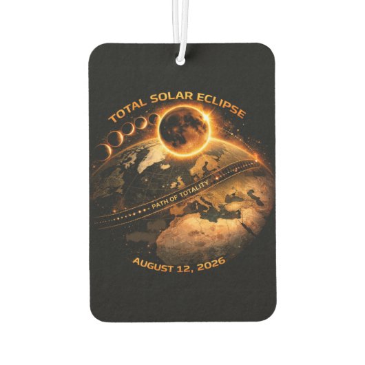 Total Solar Eclipse 2026- Path of Totality Luchtverfrisser (Achterkant)
