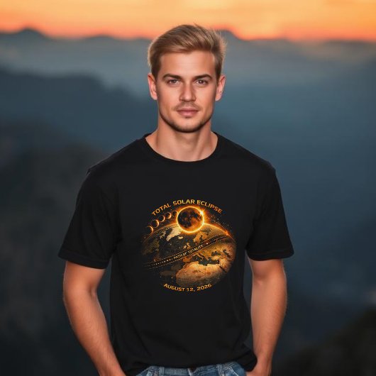 Total Solar Eclipse 2026- Path of Totality T-shirt