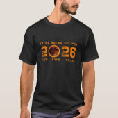 Total Solar Eclipse 2026 T-Shirt (Voorkant)