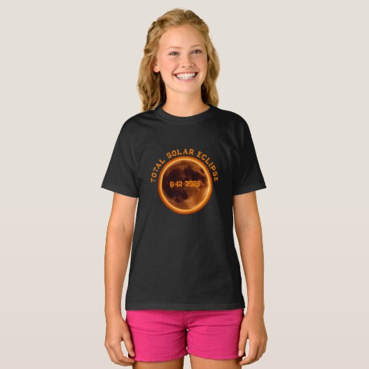 Total Solar Eclipse 2026 T-shirt (Voorkant volledig)