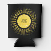 Total solar eclipse 2026 your text personalized blikjeskoeler (Voorkant)
