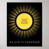Total solar eclipse 2026 your text personalized poster (Voorkant)