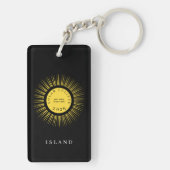 Total solar eclipse 2026 your text personalized sleutelhanger (achterkant)