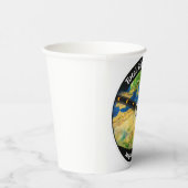 Total Solar Eclipse 2027 Map Papieren Bekers (Rechts)