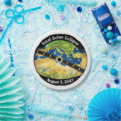 Total Solar Eclipse 2027 Map Papieren Bordje (Feest)