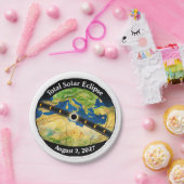 Total Solar Eclipse 2027 Map Papieren Bordje (Feest)