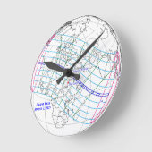 Total Solar Eclipse 2027 Map Ronde Klok (Hoek)