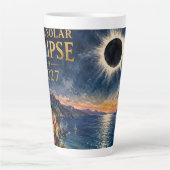 Total Solar Eclipse 2027 Mediterranean  Latte Mok (Voorkant)