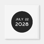 Total Solar Eclipse 2028 New Zealand _1 Magneet (Voorkant)