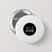 Total Solar Eclipse 2028 New Zealand _1 Ronde Button 5,7 Cm (Voorkant /achterkant)
