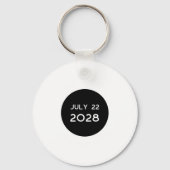 Total Solar Eclipse 2028 New Zealand _1  Sleutelhanger (Voorkant)