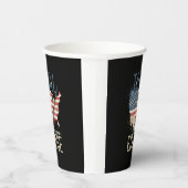 Total Solar Eclipse 4.8.2024 Patriottische Verenig Papieren Bekers (Rechts)